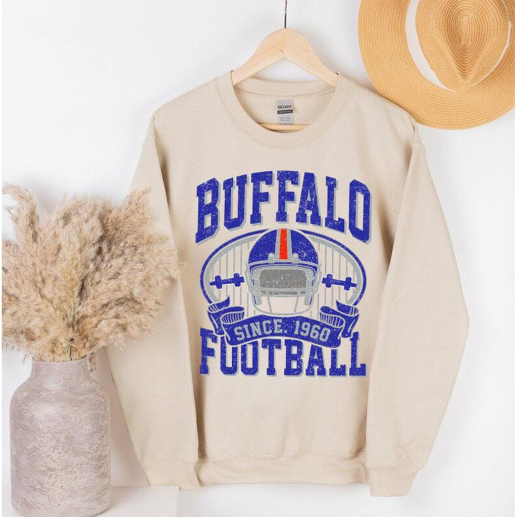 Retro Buffalo Football Sweatshirt 2 ETS3009461 1